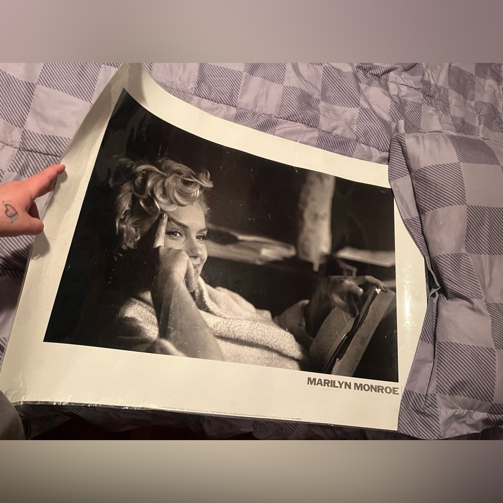 Marilyn Monroe Black and White Poster